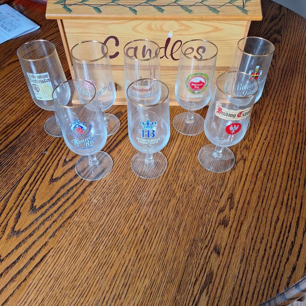 German Glasses Never Used.